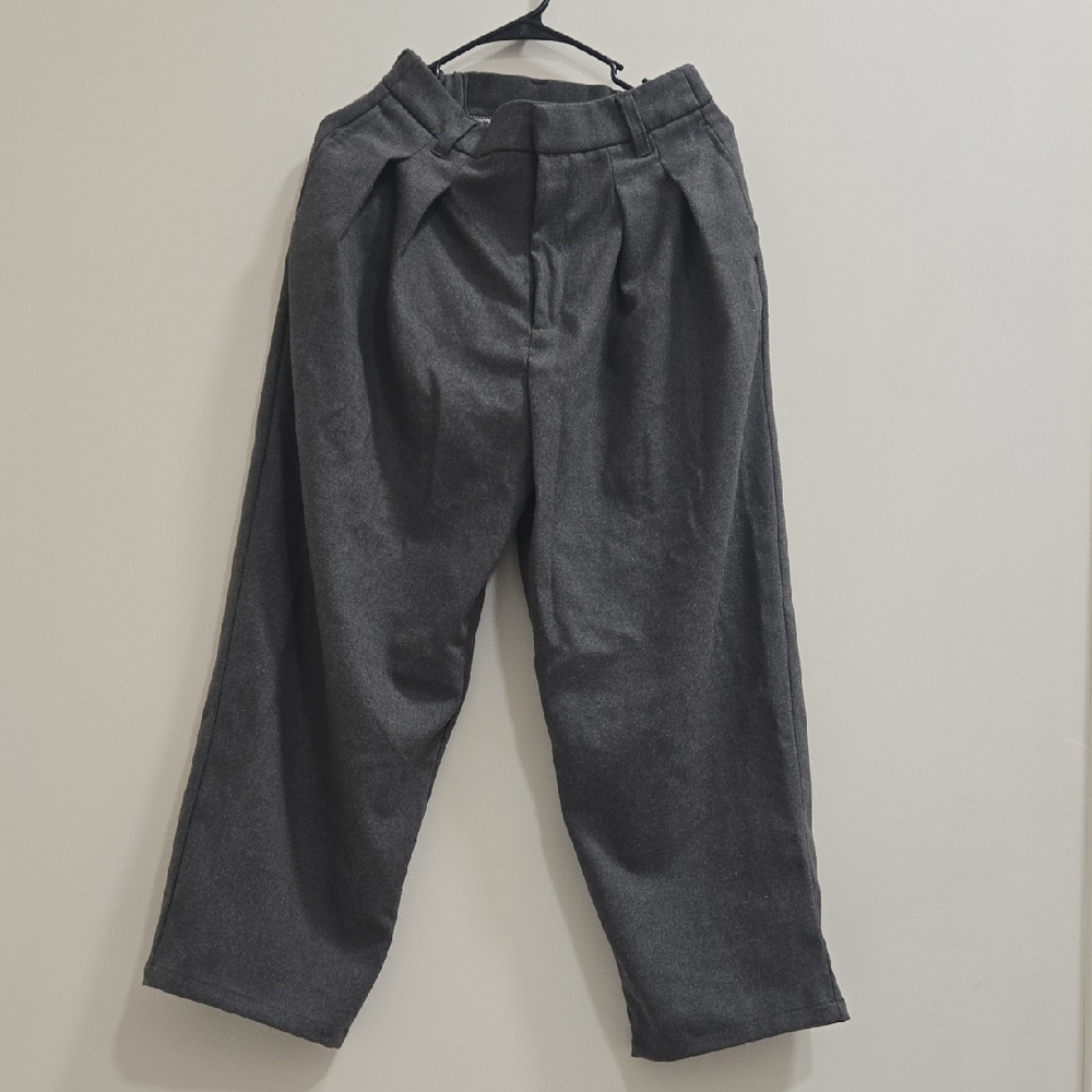 Elegant Charcoal Men's Dress Pants